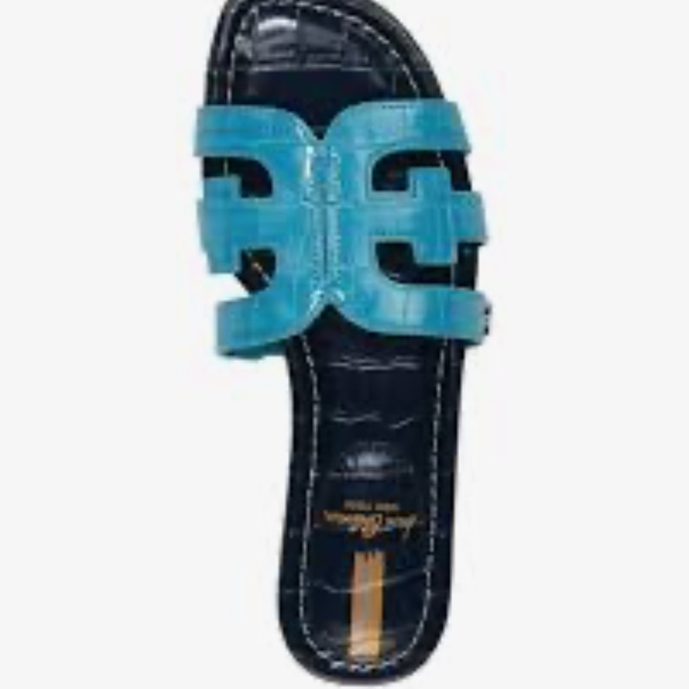 Sam Edelman Blue Slide Sandals